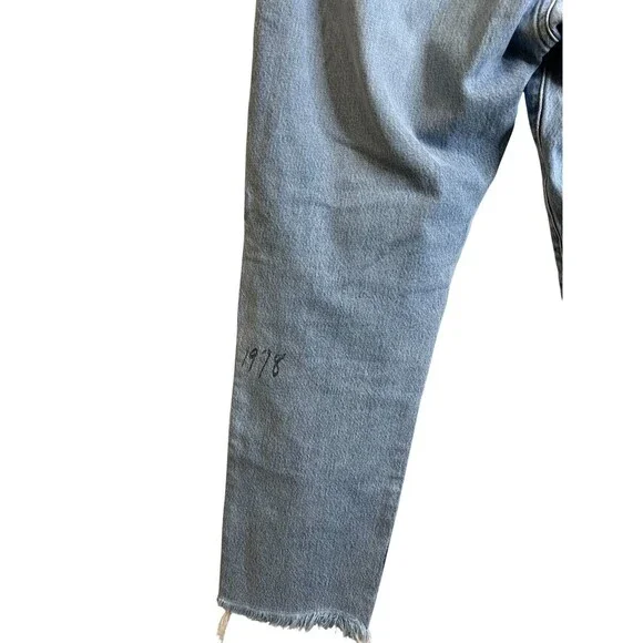 FRAME Le Slouch Caspian Graffati Scribble Print Boyfriend Jeans Size 28 Button - Picture 6 of 9